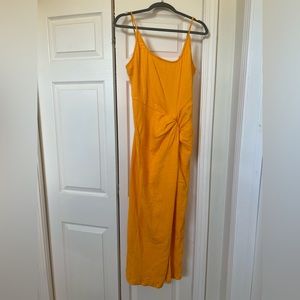 Free people allure maxi dress NWT yellow size medium